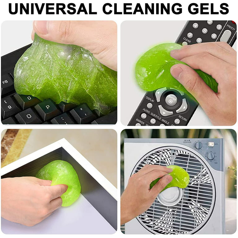 7CF7HVG HZONE Car Interior Cleaner Gel Universal Keyboard Cleaner Car Vent  Cleaning Gel Car Detailing Putty Dust Cleaning Mud for PC