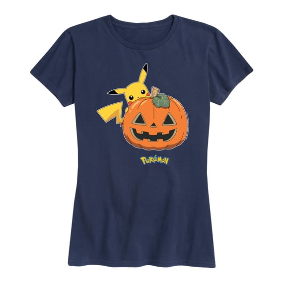 Pokémon - Pikachu Pumpkin - Women's Short Sleeve Graphic T-Shirt