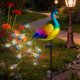thumbnail image 4 of Lámpara de hierro para suelo, para exteriores, para jardín, con forma de pavo real, de metal, para jardín, adornos decorativos de hierro, iluminación para el hogar y la cocina, y luz solar de techo., 4 of 6