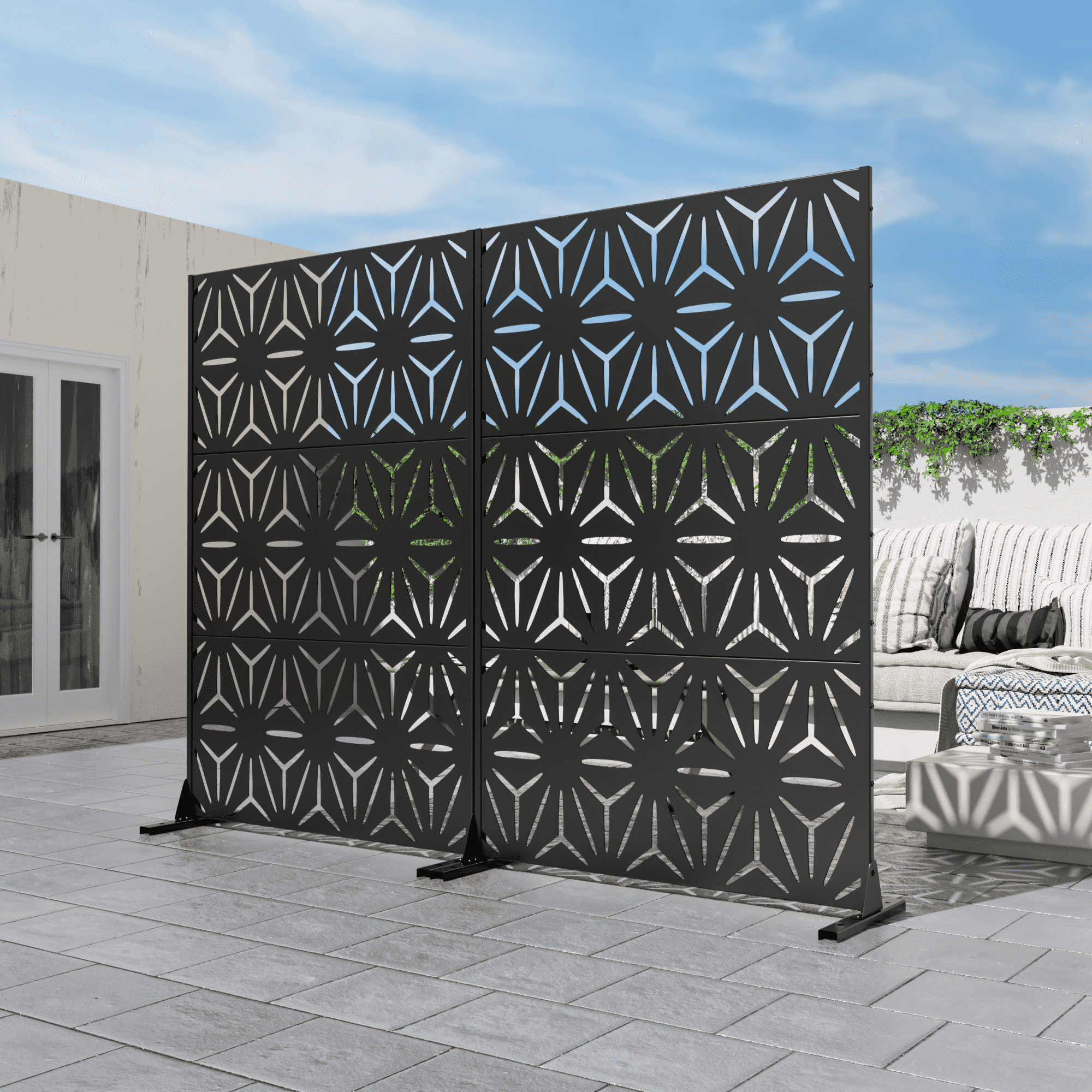 MAYEERTY Tall Extra Wide Extra Wide Privacy Screen, Folding Privacy Screens with Diamond Double-Weave Room dividers and Freestanding Room Dividers Privacy Screens