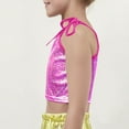thumbnail image 5 of Diufon Girls Sparkly Tops Trendy Bow Tie Strap Glitter Party Crop Tops Performance Dance Vests for Teen, 5 of 5