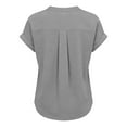 thumbnail image 5 of Gamivast Linen Shirts for Women Casual V Neck Short Sleeve Going out Tops V Neck Relaxed Fitted Dressy Blouses Summer Beach outfits 2026, 5 of 6