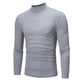 thumbnail image 1 of pstuiky Camisas suaves de manga larga para hombre, Camiseta de manga larga con cuello alto simulado de color liso para hombre, blusa básica de talla grande Tops de talla grande para hombre m, 1 of 3