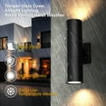 thumbnail image 4 of GEYANG Dusk to Dawn Outdoor Wall Lights , Integrated LED Cylinder Up Down 12W 2700K Modern Aluminum Light, Waterproof Exterior Light for Porch Patio Door, 4 of 6