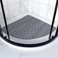 thumbnail image 2 of Corner Shower Mat, Non Slip Bathtub Mats PVC Bath Mat, Machine Washable Sector Shower Mat, Safe Shower Pad with Suction Cup Quick Drain for Bathroom Wet Areas, 2 of 6