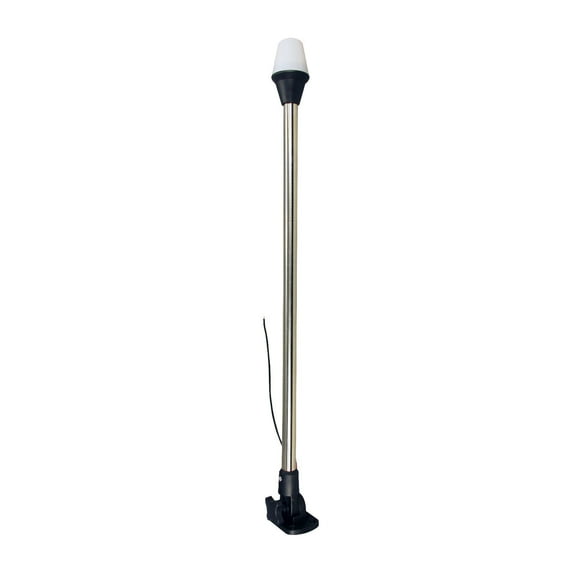 Pactrade Marine All Round  Anchor Stern Light 25" long Stainless Steel Pole with Adjustable Base 12VDC 8W
