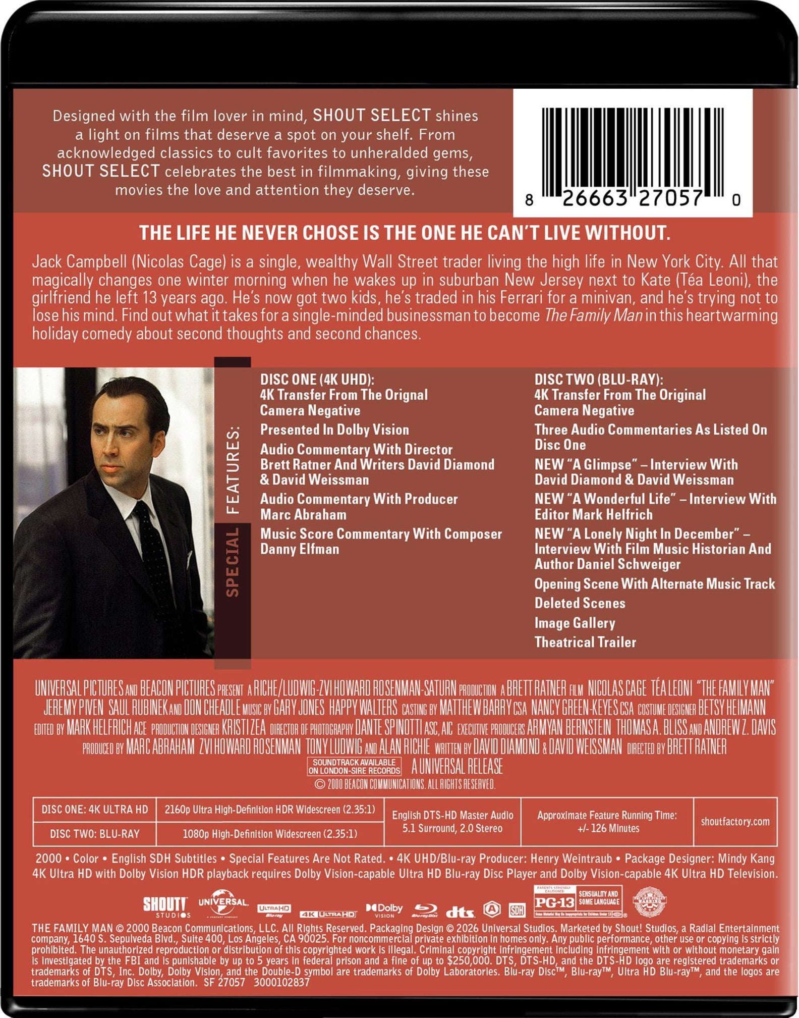 The Family Man (2000) (Collector’s Edition) (4K Ultra HD + Blu-ray), Comedy, Radial Entertainment