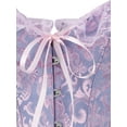 thumbnail image 5 of Nituyy Women Lace Corset, Waist Fishbone Bandage Drawstrings Floral Wedding Party Belt, 5 of 9