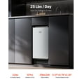 thumbnail image 2 of VEVOR Undercounter Ice Maker 25 Lbs/Day Built-in Ice Maker Machine w/ Reversible Door, 2 of 9