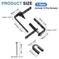 thumbnail image 2 of Saloon Door Hinge, Double Swinging Door Hinge 22lbs for 16mm Plate, Black, 2 of 7