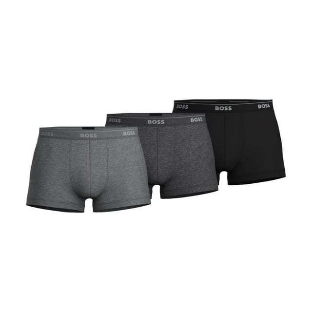 Boxers para Hombre BOSS Paquete de 3 Algodón Talle XL Gris Negro