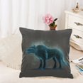 thumbnail image 2 of MKHERT Wolf in Rain Throw Pillowcase Pillow Cover Cushion Couver 18x18 inch, 2 of 2