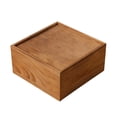 thumbnail image 2 of Caja de almacenamiento de madera con tapa deslizante, para guardar fotos y recuerdos, multiusos para bodas. 20 cm x 20 cm x 10 cm, 2 of 9