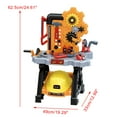 thumbnail image 4 of Bruce&Shark Kids Workbench Construction Toy Tool Set Playset with 48 Pieces including Tools, Accessories, Play Helmet & Play Safety Goggles, for Kids Ages 3 and Up, Multicolor, 4 of 11