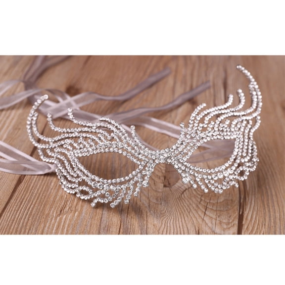 Clearance Halloween Decor Under $10 Masquerade For Women Halloween Style With Ribbon Ties For Prom Costume And Dance Makeup Props,1PC