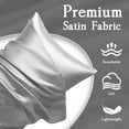 thumbnail image 4 of LIFCOM Satin Pillowcase with Envelope Closure,Body, Silver Grey,（1 Count）, 4 of 6