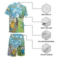 thumbnail image 4 of Adventure Time Jake The Dog Boys Girls Short Sleeve Mesh T-Shirt And Shorts Outfit Set Summer Clothes Set for Kids, 4 of 8