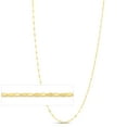 thumbnail image 4 of Floreo 10k Yellow Gold 1.5mm Lumicina Mirror Snail Link Chain Necklace, 4 of 5
