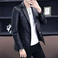 thumbnail image 4 of Chaqueta de traje marrón de gran tamaño para hombre, abrigo de talla grande, blazer para hombre, de un solo pecho, ropa clásica de diseñador de lujo, moda 2024, 4 of 5