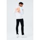 thumbnail image 2 of Hype - Camiseta Estatua de Manga Larga para Hombre (Blanco, Naranja), 2 of 5