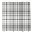 thumbnail image 3 of Ambesonne Geometric Shower Curtain, Vertical Line Square, 69"Wx70"L, Grey White, 3 of 5