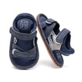 thumbnail image 4 of Zanarzt Baby Shoes for Walking Baby Infant Boy Girl Sandals Newborn Non-Slip Soft Rubber Sole Sandals for Baby Boys Open-Toe Outdoor Casual Summer Blue,US 4, 4 of 9