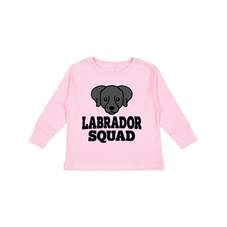 

Inktastic Dog Black Labrador Squad Boys or Girls Long Sleeve Toddler T-Shirt