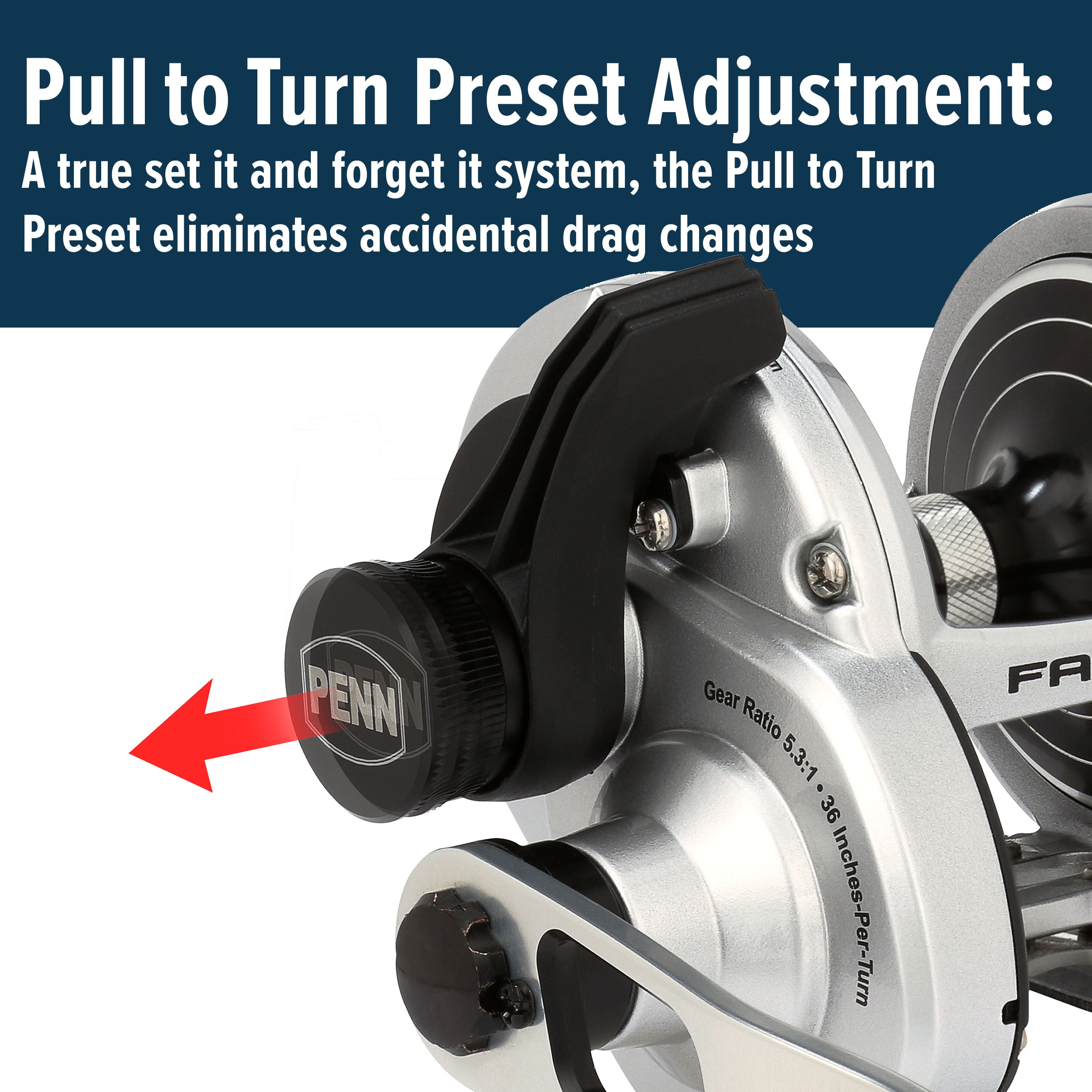 PENN Fathom™ II Lever Drag Reel, 30 Size Fishing Reel