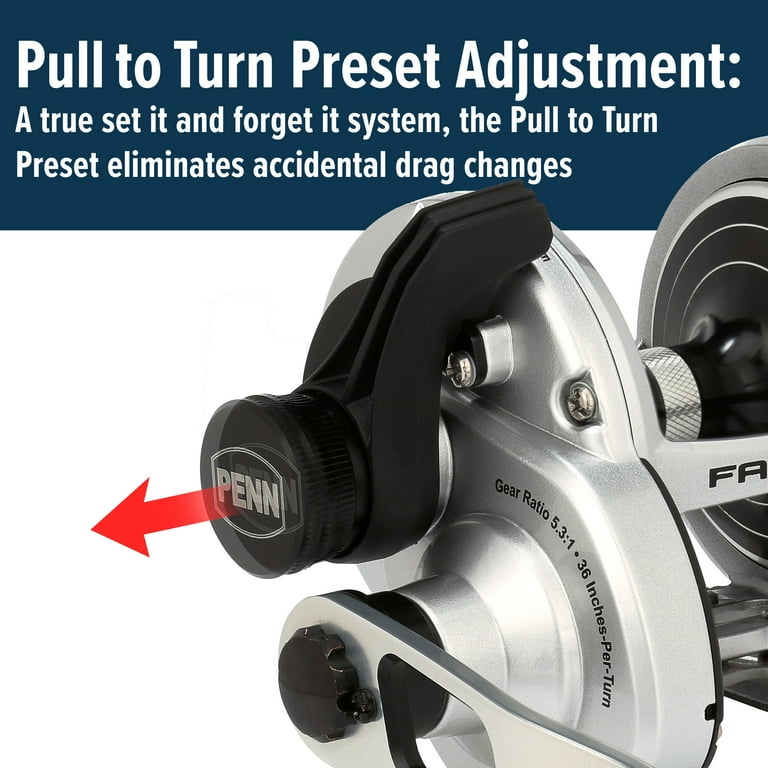 PENN Fathom™ II Lever Drag Reel, 25N Size Fishing Reel