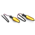thumbnail image 3 of Motorcycle Turn Signals, Impact Resistant ABS Plastic Atv Turn Signal Kit Bright Amber Color  For Electric Scooters, 3 of 8