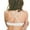 White, variant on WZXFASHION Women's Thread Triangle Bra Wireless Lightly Lined Bralette Top Beauty Back Out Bras Bra White XL