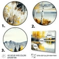 thumbnail image 3 of Designart Monochrome Golden Birch Trees By The Lake IV Canvas Wall Art, 3 of 5