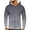 Gray, variant on Mens Zip up Hoodie Thin Fleece Lined Sweatshirt Pullover Long Sleeve Sports Hooded Jacket with Kangaroo Pocket