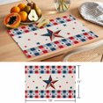 thumbnail image 6 of Independence Day Placemats Set of 1, USA Flag Star Blue and Red Plaid Non-Slip Place Mats Washable Table Mats for Kitchen Dining Table Decorations Indoor/Outdoor, 6 of 9