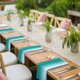 thumbnail image 3 of Gray Teal Green Cloth Napkins, Modern Gradient Geometric Washable and Reusable Dinner Napkins Set of 8, Table Napkin for Kitchen Party Birthday Wedding Hotel Housewarming 20"x20", 3 of 8