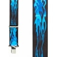 thumbnail image 2 of SuspenderStore Flames Suspenders - 2-Inch Wide Elastic - Clip - 4 Colors & 4 Sizes Including Big & Tall, 2 of 4
