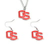 Oregon State Beavers Necklace and Dangle Sports Team Logo Earring Charm Set