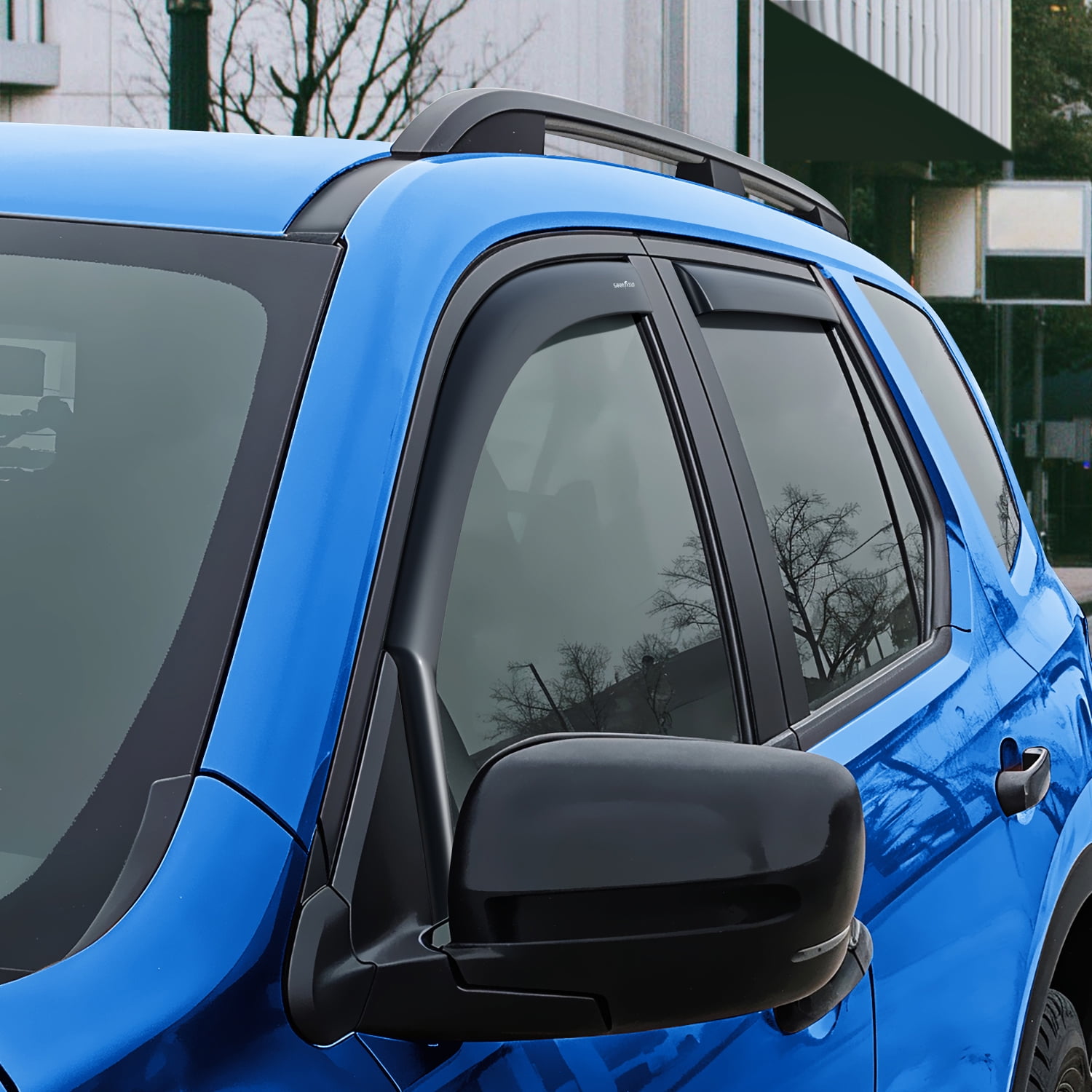Goodyear Shatterproof in-Channel Window Deflectors for Honda Pilot 2023-2026, Rain Guards, Window Visors for Cars, Vent Deflector, Car Accessories, 4 pcs - GY008076