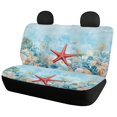 thumbnail image 2 of Pzuqiu Car Seat Covers Full Set, Compatible with Front Seats Vans Seats, Front and Rear Seat Cover Set for Station Wagon Most Sedans Breathable, Starfish, 2 of 10