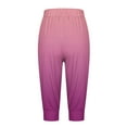 thumbnail image 5 of XuJwPNcy Capri Pants for Women Drawstring High Waisted Cropped Trousers with Pockets Cinch Bottom Pants, 5 of 6