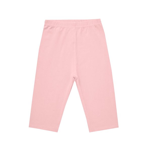 TIREOW Girls Capri Leggings High Waisted Candy Colored Mid Length Sports Tights Workout Yoga Pants Kids Solid Color Leggings