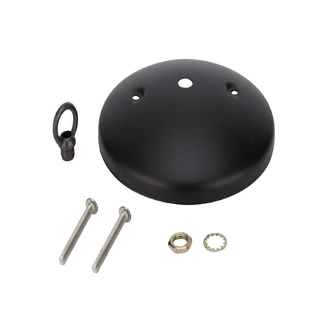 UPC: 0810027064585 | Aspen Creative 21522-11 Modern Light Fixture Canopy Kit  5  Diameter with Collar Loop  7/16  Center Hole  Oil Rubbed Bronze
