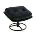 Swivel Accent Chair with Ottoman Set, Modern Velvet Lounge Chair with