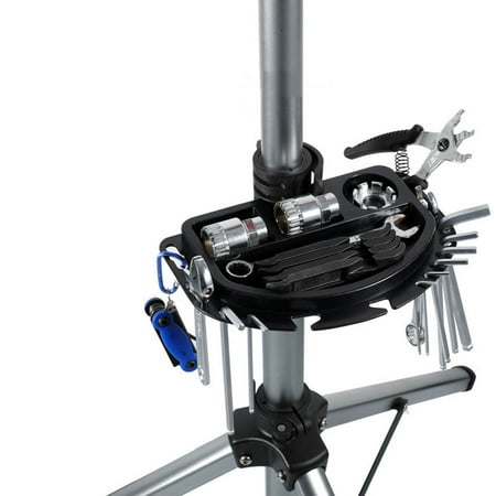 KONTONTY 1Pc Adjustable Black Bike Parking Rack Heavy Duty Repair Stand for Garage and Store