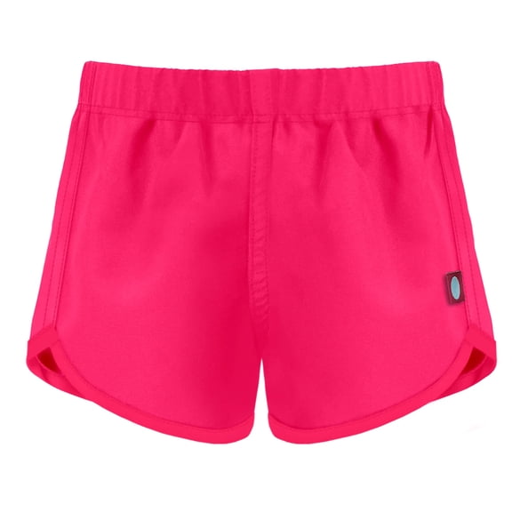 Girls UPF 50 Swim/Camp Board Short | Hot Pink w. Matching Trim