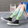 thumbnail image 5 of Sikiie green grass and butterfly Knee Socks, High Socks Long Stretchy Sock Women Knee High Stocking, Long Socks for Women, 5 of 6