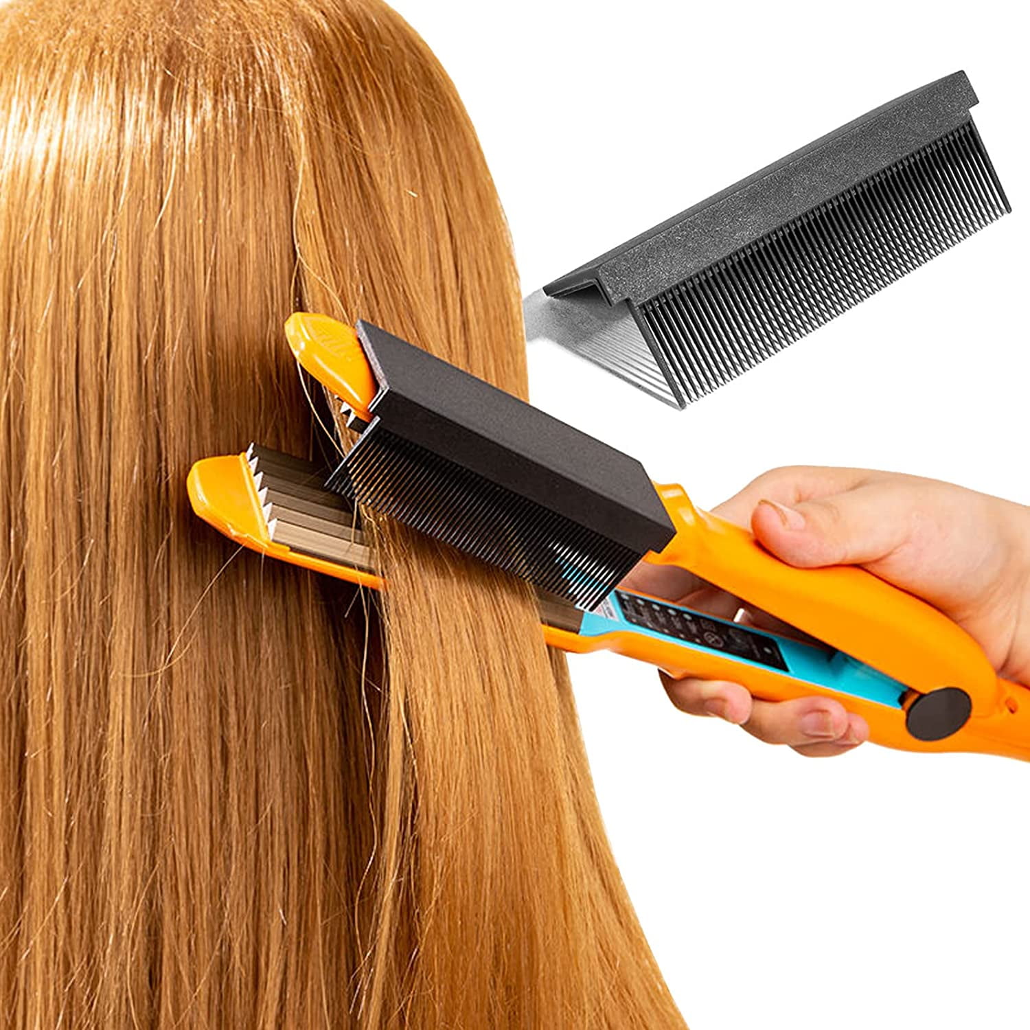 flat iron with comb attachment