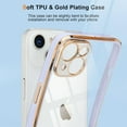 thumbnail image 2 of iPhone 14 Plus Case Cute Clear Luxury Plating Bumper Slim Fit Shockproof Full Camera Lens Protection Soft TPU Silicone Electroplated Phone Case Cover for iPhone 14 Plus 6.7 inch, Purple, 2 of 8