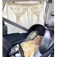 thumbnail image 5 of Car Sun Shade Curtain for Side Window Baby Kids Children Sunshade Protector Protects from Sun Glare Heat Blocks UV Rays Glare Car Interior Sun Blocker Blind-Small daisies, double open, 5 of 5