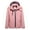 Pink, variant on Lovskoo Women's Rain Jacket Hooded Technical Fleece Lined Casual Waterproof Windbreaker Outdoor Diving Jacket Thick Fleece Cotton Jacket Long Sleeve Winter Climbing Jacket Black